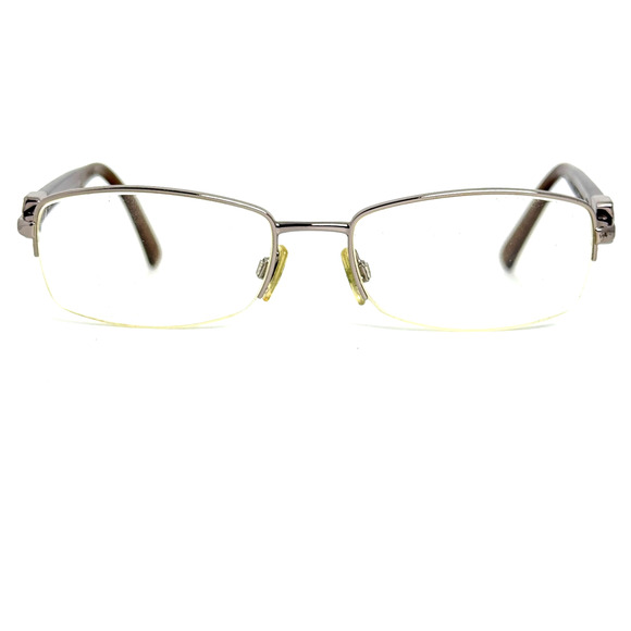 Burberry Other - BURBERRY B1146 1006 Brown Eyeglasses Frame Italy Half Rim 52-17-135 Gold H5066